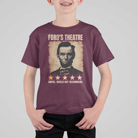 Abraham Lincoln Ford's Theatre T Shirt For Kid Awful Would Not Recommend Funny US History