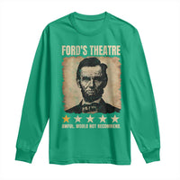 Abraham Lincoln Ford's Theatre Long Sleeve Shirt Awful Would Not Recommend Funny US History