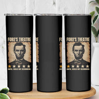Abraham Lincoln Ford's Theatre Skinny Tumbler Awful Would Not Recommend Funny US History