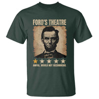 Abraham Lincoln Ford's Theatre T Shirt Awful Would Not Recommend Funny US History