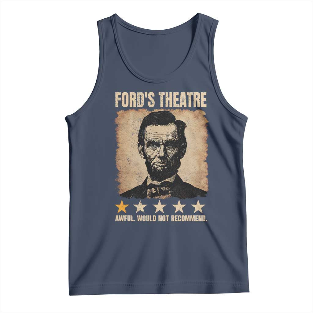 Abraham Lincoln Ford's Theatre Tank Top Awful Would Not Recommend Funny US History