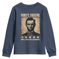 Abraham Lincoln Ford's Theatre Youth Sweatshirt Awful Would Not Recommend Funny US History