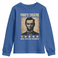 Abraham Lincoln Ford's Theatre Youth Sweatshirt Awful Would Not Recommend Funny US History
