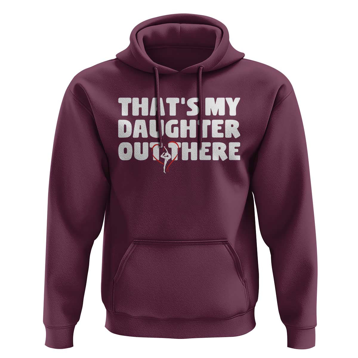 Funny That's My Daughter Out There Hoodie Gymnast Parents Support - Wonder Print Shop