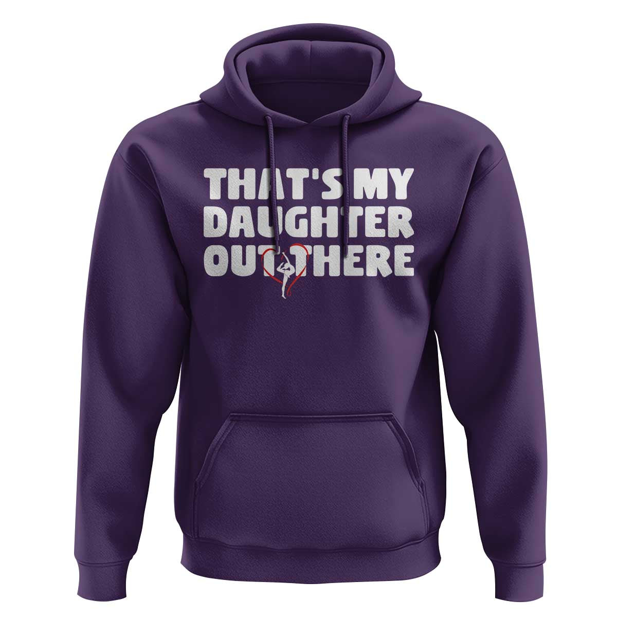 Funny That's My Daughter Out There Hoodie Gymnast Parents Support - Wonder Print Shop