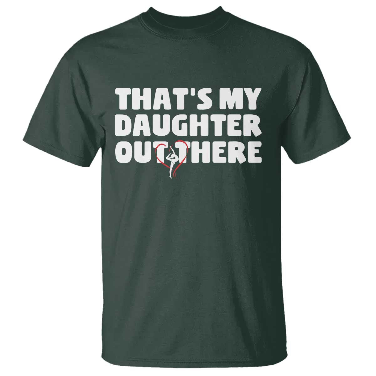 Funny That's My Daughter Out There T Shirt Gymnast Parents Support - Wonder Print Shop