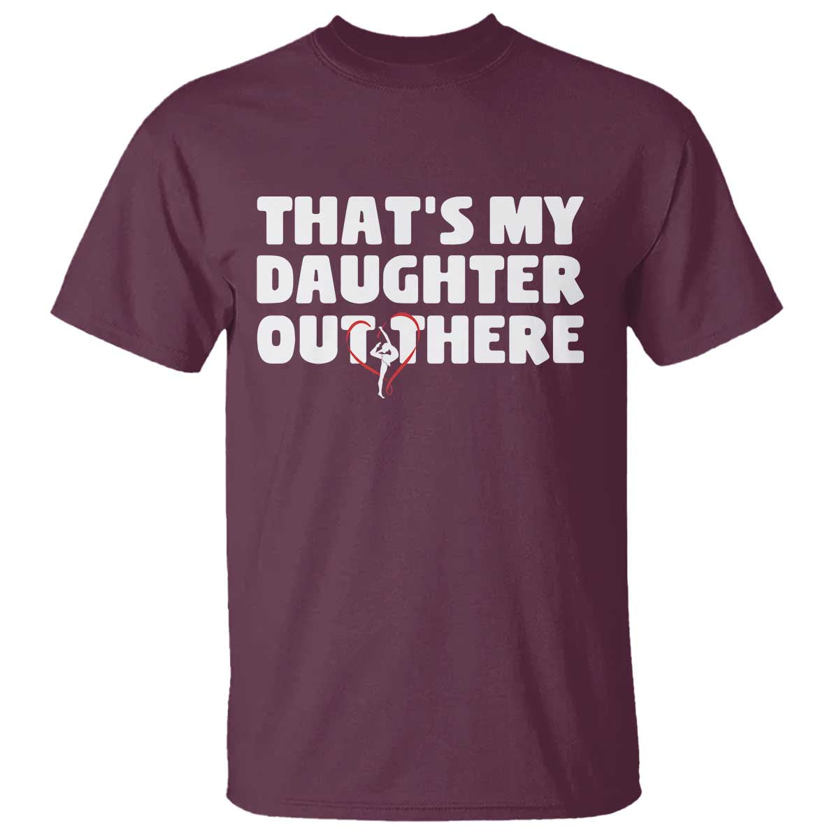 Funny That's My Daughter Out There T Shirt Gymnast Parents Support - Wonder Print Shop