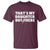 Funny That's My Daughter Out There T Shirt Gymnast Parents Support - Wonder Print Shop