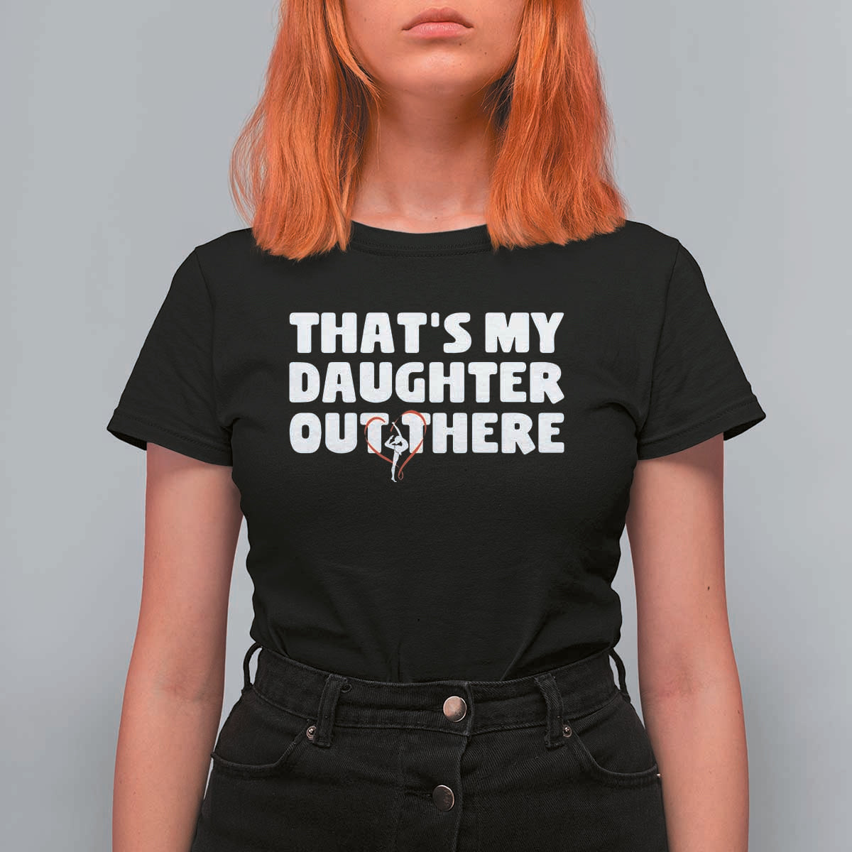 Funny That's My Daughter Out There T Shirt For Women Gymnast Parents Support - Wonder Print Shop