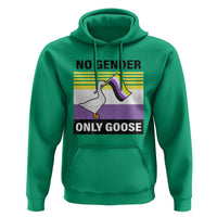 Funny Non Binary Hoodie No Gender Only Goose LGBTQ Enby Flag - Wonder Print Shop