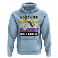 Funny Non Binary Hoodie No Gender Only Goose LGBTQ Enby Flag - Wonder Print Shop