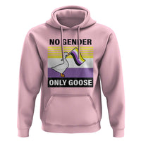 Funny Non Binary Hoodie No Gender Only Goose LGBTQ Enby Flag - Wonder Print Shop