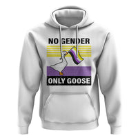 Funny Non Binary Hoodie No Gender Only Goose LGBTQ Enby Flag - Wonder Print Shop