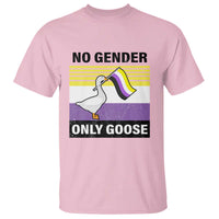 Funny Non Binary T Shirt No Gender Only Goose LGBTQ Enby Flag - Wonder Print Shop