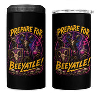 Prepare For Beeyatle 4 in 1 Can Cooler Tumbler Funny Goat Wizard LitRPG Lover