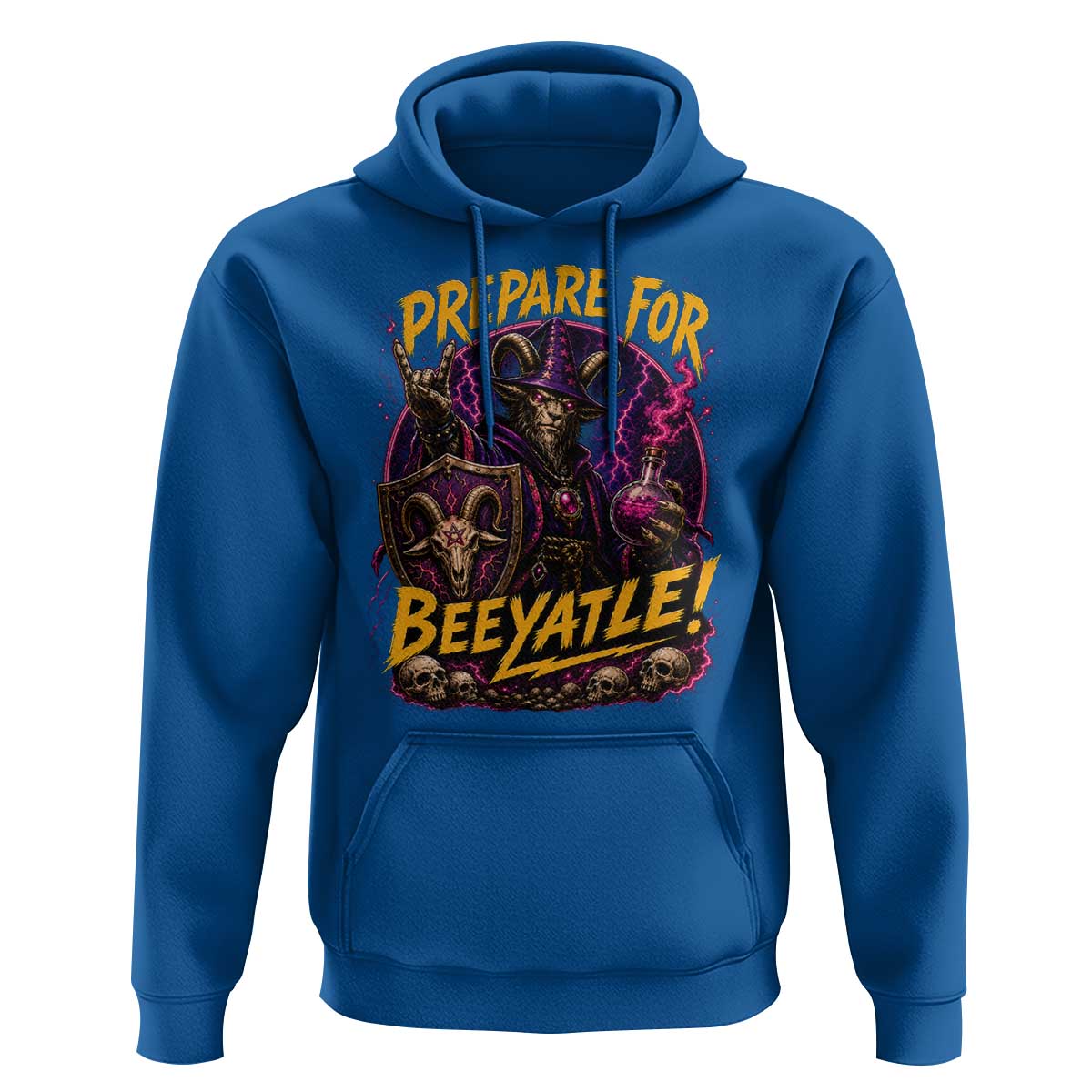 Prepare For Beeyatle Hoodie Funny Goat Wizard LitRPG Lover