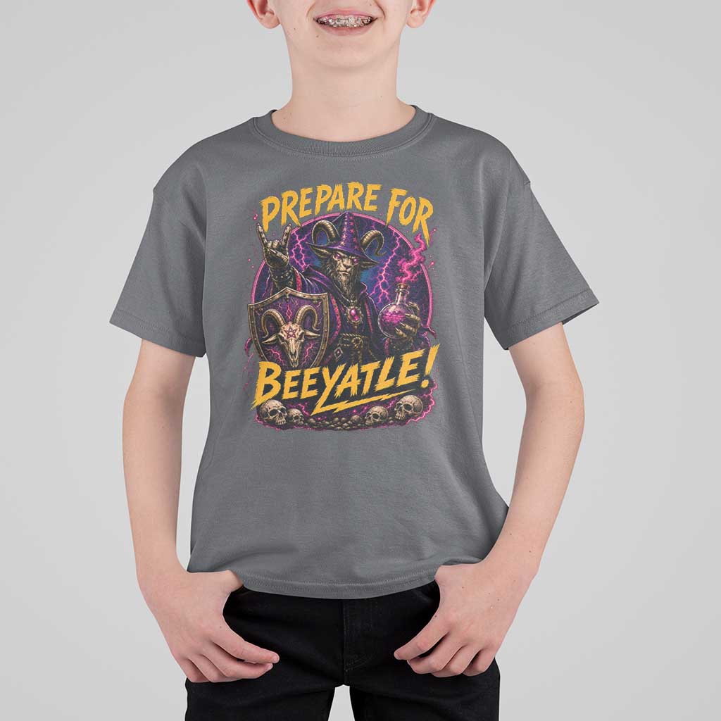 Prepare For Beeyatle T Shirt For Kid Funny Goat Wizard LitRPG Lover