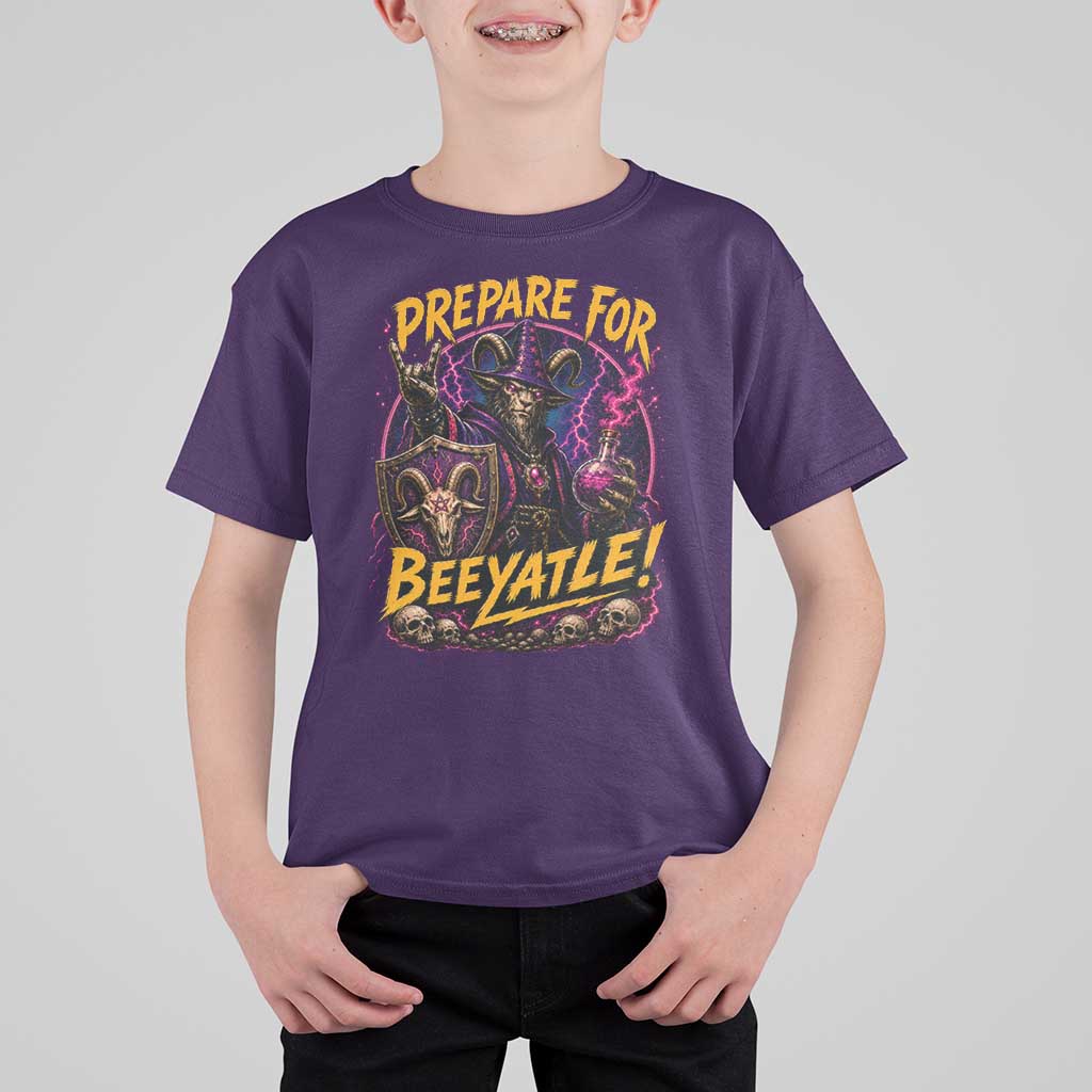 Prepare For Beeyatle T Shirt For Kid Funny Goat Wizard LitRPG Lover