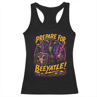 Prepare For Beeyatle Racerback Tank Top Funny Goat Wizard LitRPG Lover