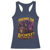 Prepare For Beeyatle Racerback Tank Top Funny Goat Wizard LitRPG Lover