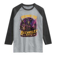 Prepare For Beeyatle Raglan Shirt Funny Goat Wizard LitRPG Lover