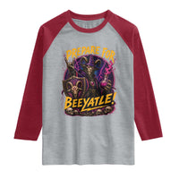 Prepare For Beeyatle Raglan Shirt Funny Goat Wizard LitRPG Lover