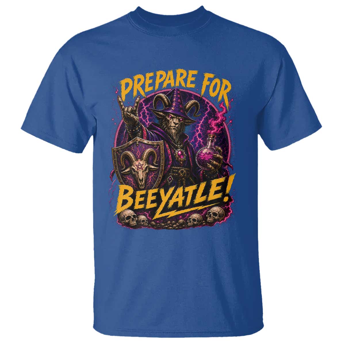 Prepare For Beeyatle T Shirt Funny Goat Wizard LitRPG Lover