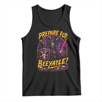 Prepare For Beeyatle Tank Top Funny Goat Wizard LitRPG Lover