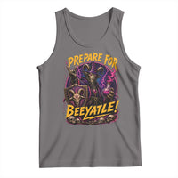 Prepare For Beeyatle Tank Top Funny Goat Wizard LitRPG Lover