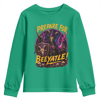 Prepare For Beeyatle Youth Sweatshirt Funny Goat Wizard LitRPG Lover