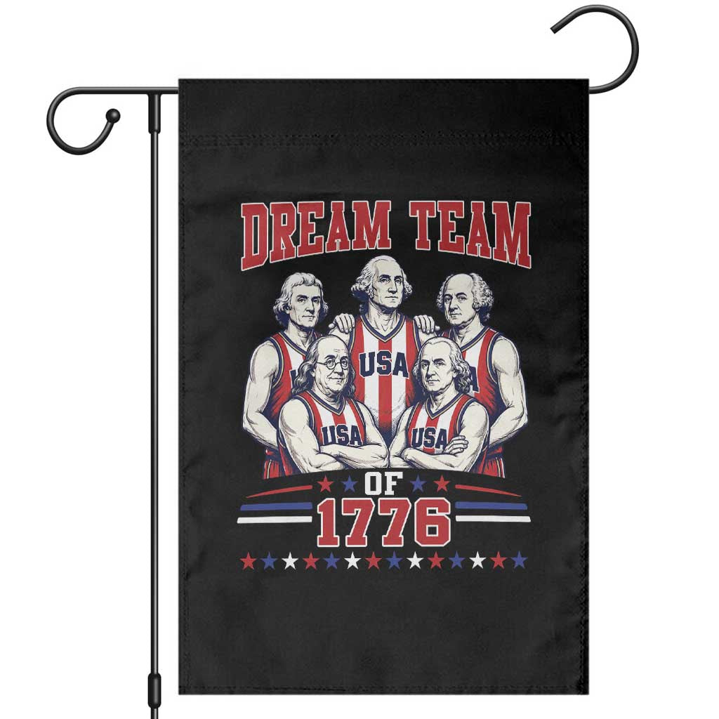 Dream Team of 1776 Funny Basketball 4th of July Founding Fathers Garden Flag