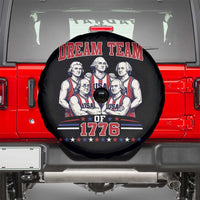 Dream Team of 1776 Funny Basketball 4th of July Founding Fathers Spare Tire Cover