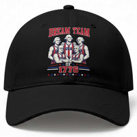 Dream Team of 1776 Funny Basketball 4th of July Founding Fathers Baseball Cap