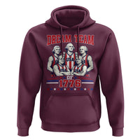 Dream Team of 1776 Funny Basketball 4th of July Founding Fathers Hoodie