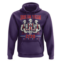 Dream Team of 1776 Funny Basketball 4th of July Founding Fathers Hoodie