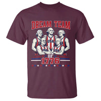 Dream Team of 1776 Funny Basketball 4th of July Founding Fathers T Shirt