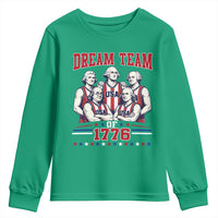 Dream Team of 1776 Funny Basketball 4th of July Founding Fathers Youth Sweatshirt