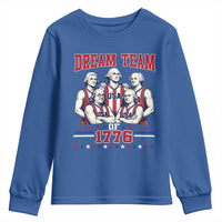 Dream Team of 1776 Funny Basketball 4th of July Founding Fathers Youth Sweatshirt