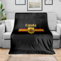 Espana Escudo Retro Spain Coat of Arms and Flag Español Throw Blanket