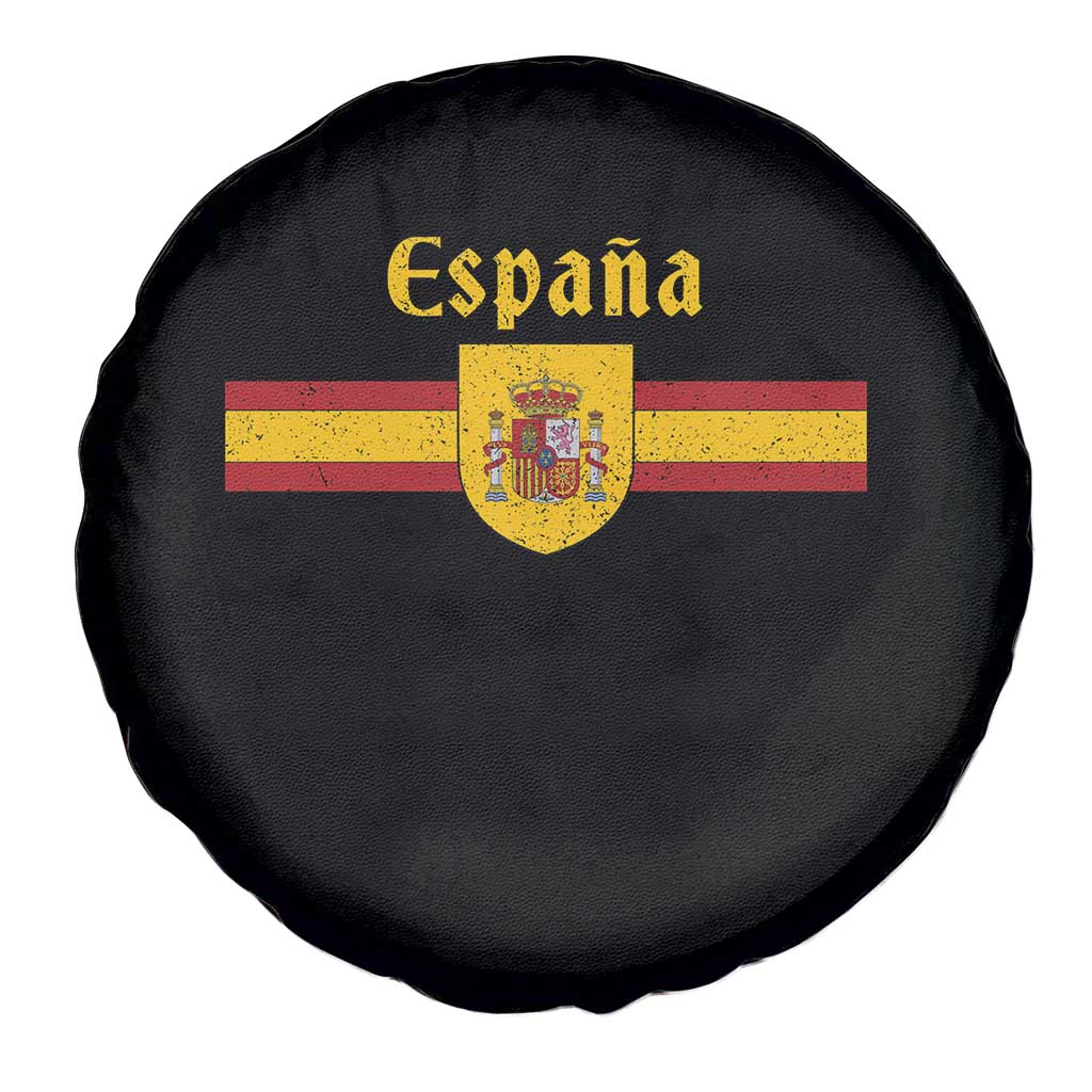Espana Escudo Retro Spain Coat of Arms and Flag Español Spare Tire Cover