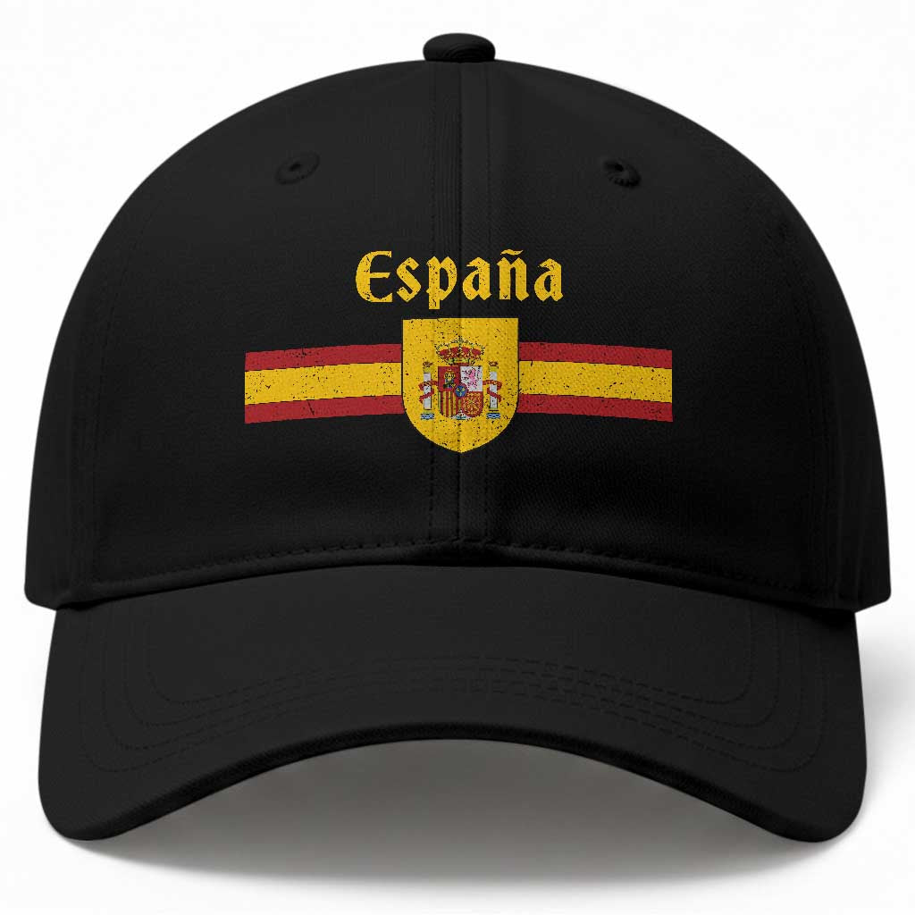 Espana Escudo Retro Spain Coat of Arms and Flag Español Baseball Cap