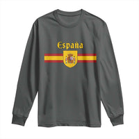 Espana Escudo Retro Spain Coat of Arms and Flag Español Long Sleeve Shirt