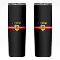 Espana Escudo Retro Spain Coat of Arms and Flag Español Skinny Tumbler