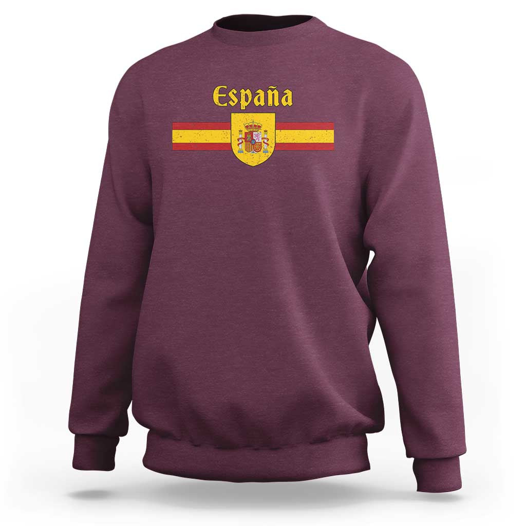 Espana Escudo Retro Spain Coat of Arms and Flag Español Sweatshirt