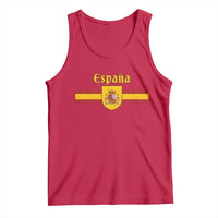 Espana Escudo Retro Spain Coat of Arms and Flag Español Tank Top
