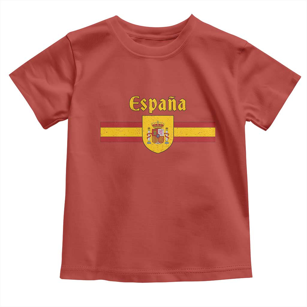 Espana Escudo Retro Spain Coat of Arms and Flag Español Toddler T Shirt