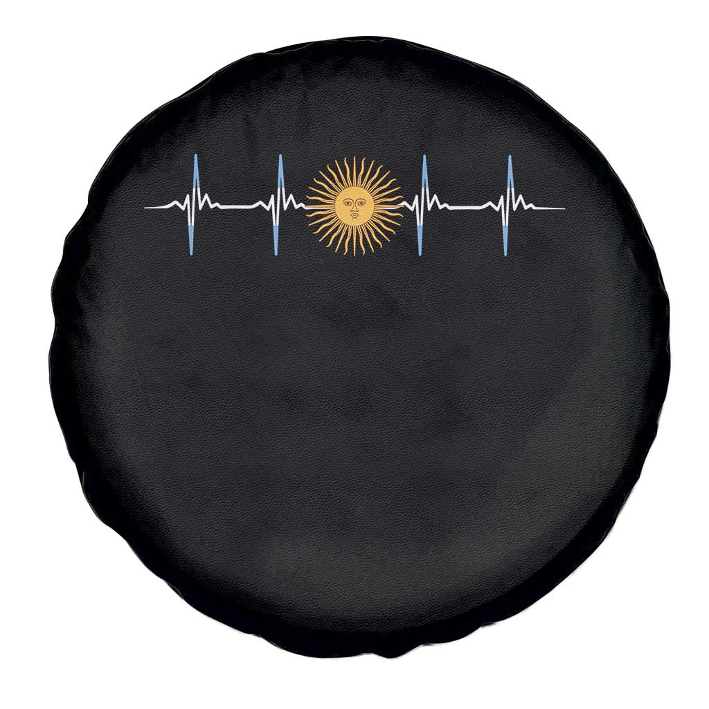 Argentina Sun of May Heartbeat ECG Pulse Argentine Pride Spare Tire Cover