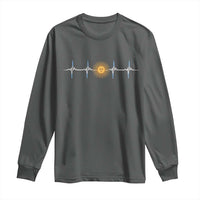 Argentina Sun of May Heartbeat ECG Pulse Argentine Pride Long Sleeve Shirt