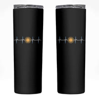 Argentina Sun of May Heartbeat ECG Pulse Argentine Pride Skinny Tumbler