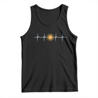 Argentina Sun of May Heartbeat ECG Pulse Argentine Pride Tank Top